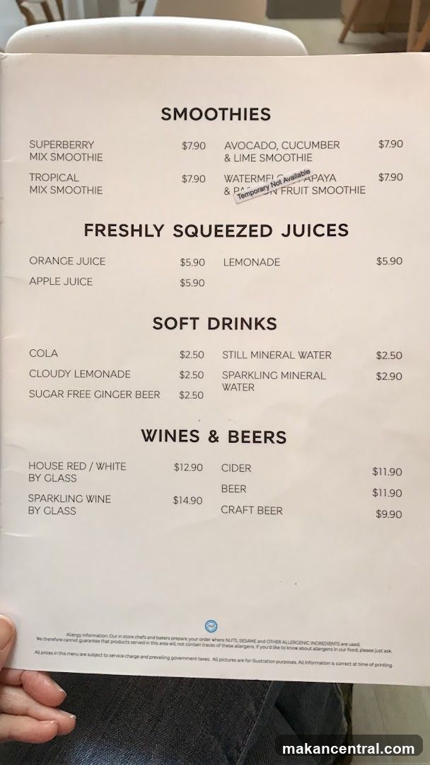 Drink Menu