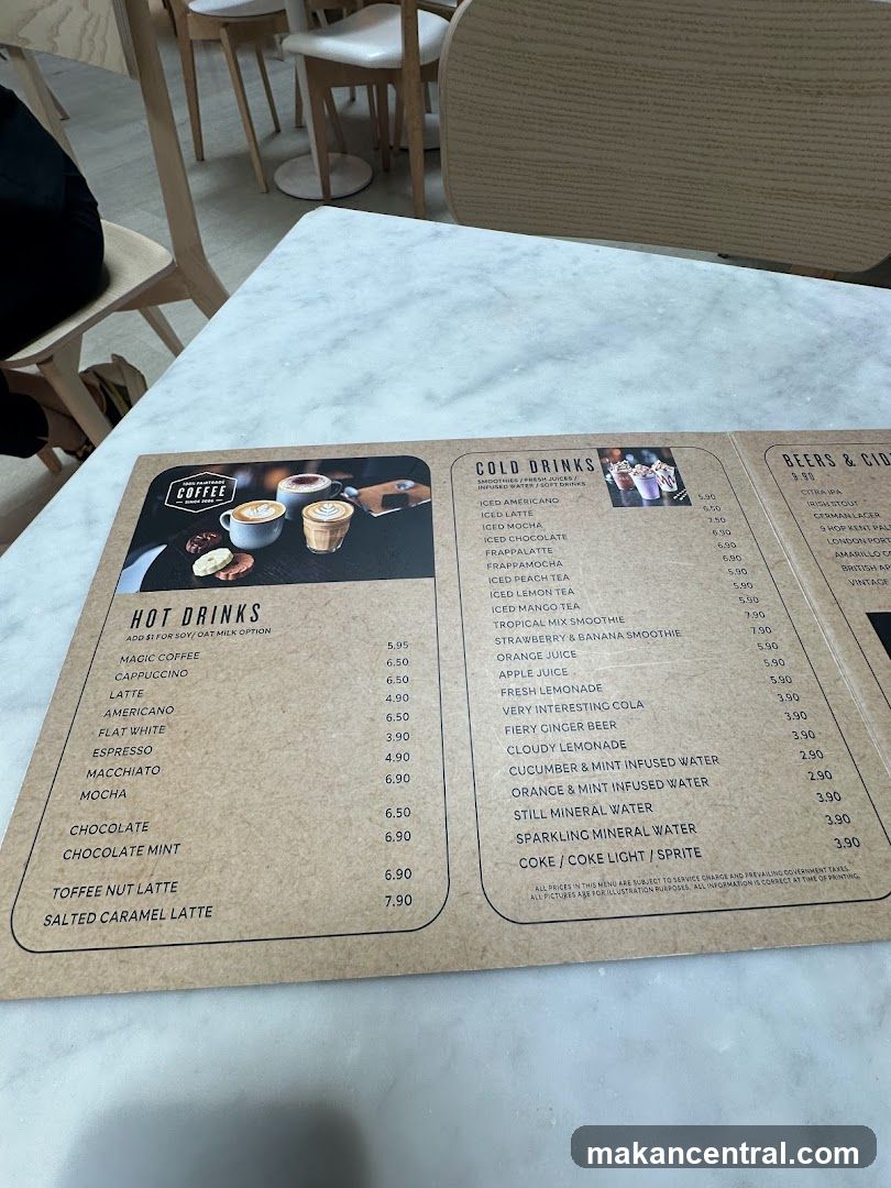Coffee Shop Menu