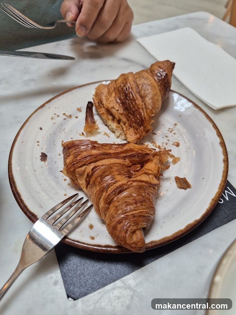 Croissant on Plate