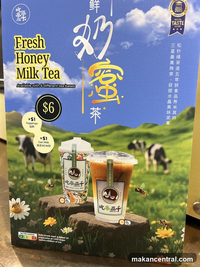 Fresh Honey Milk Tea advertisement