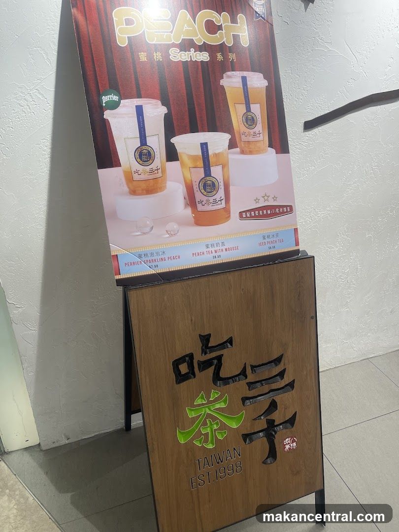 Promotional Signage for Peach Series Drinks