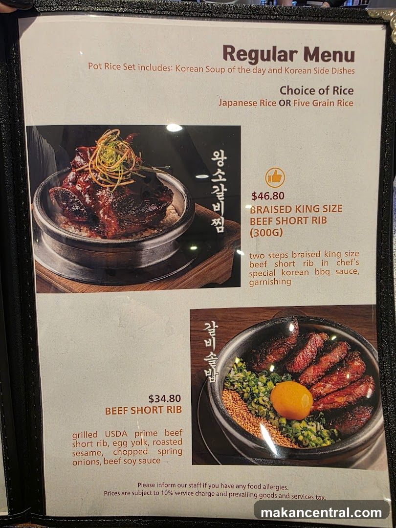 Regular Menu