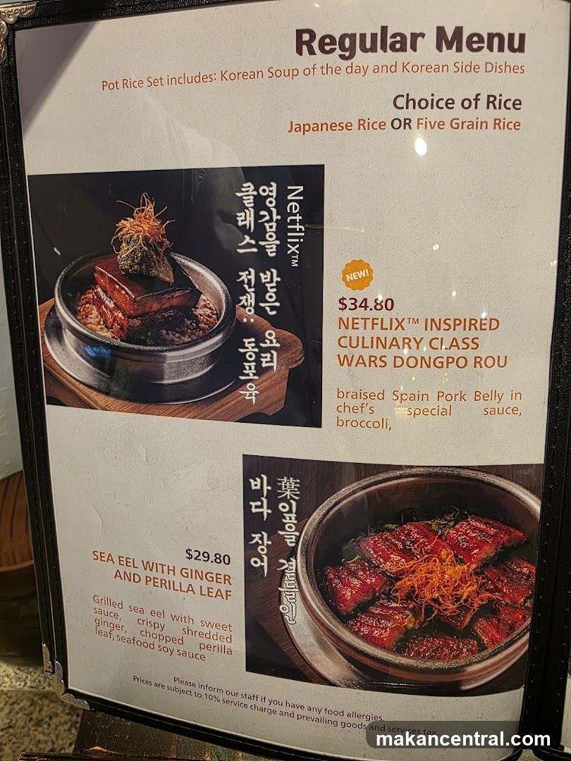 Regular Menu