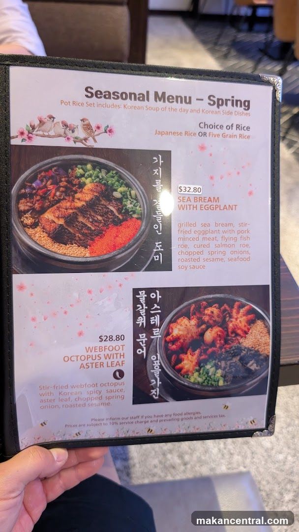 Seasonal Menu – Spring