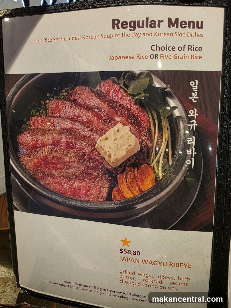 Regular Menu