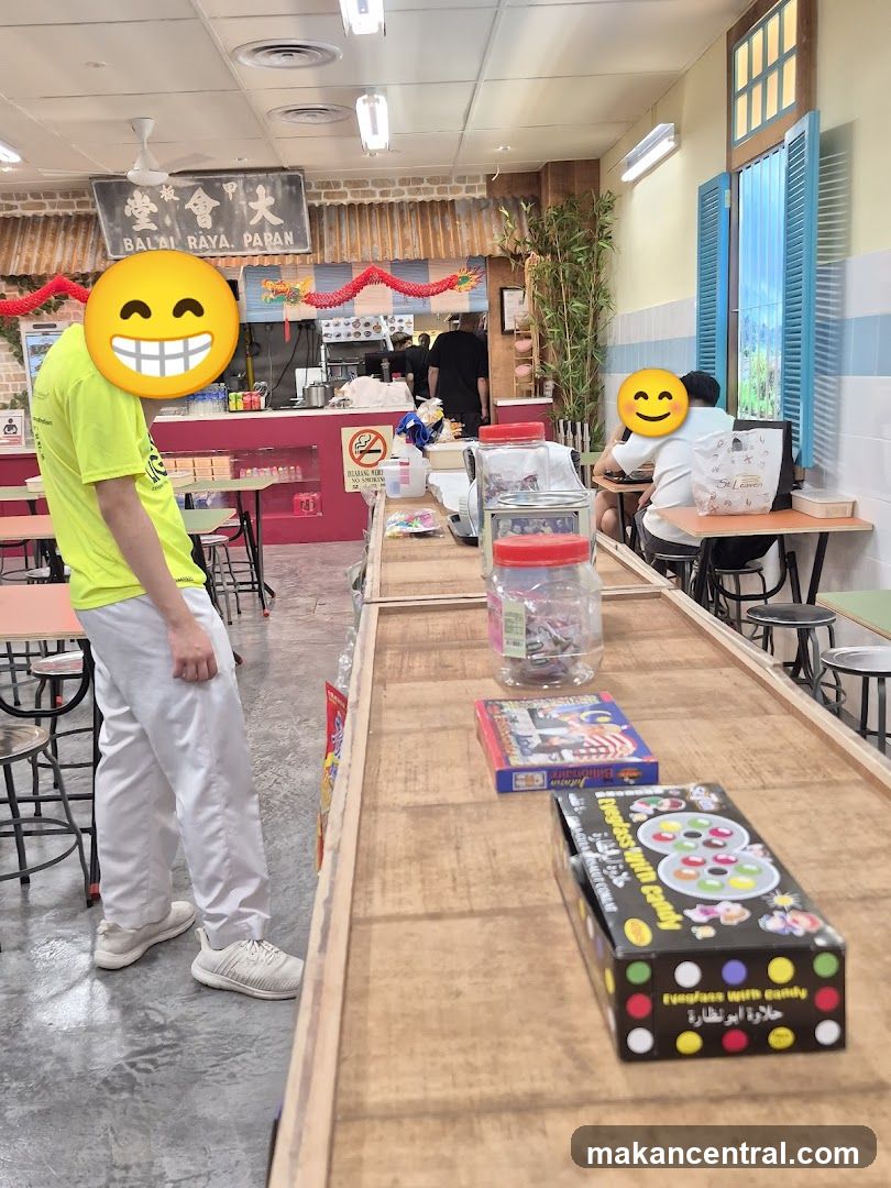 Interior of a food stall