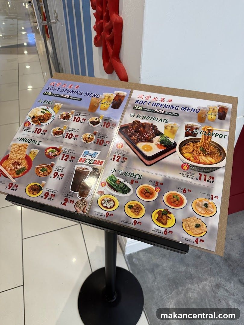 Soft Opening Menu