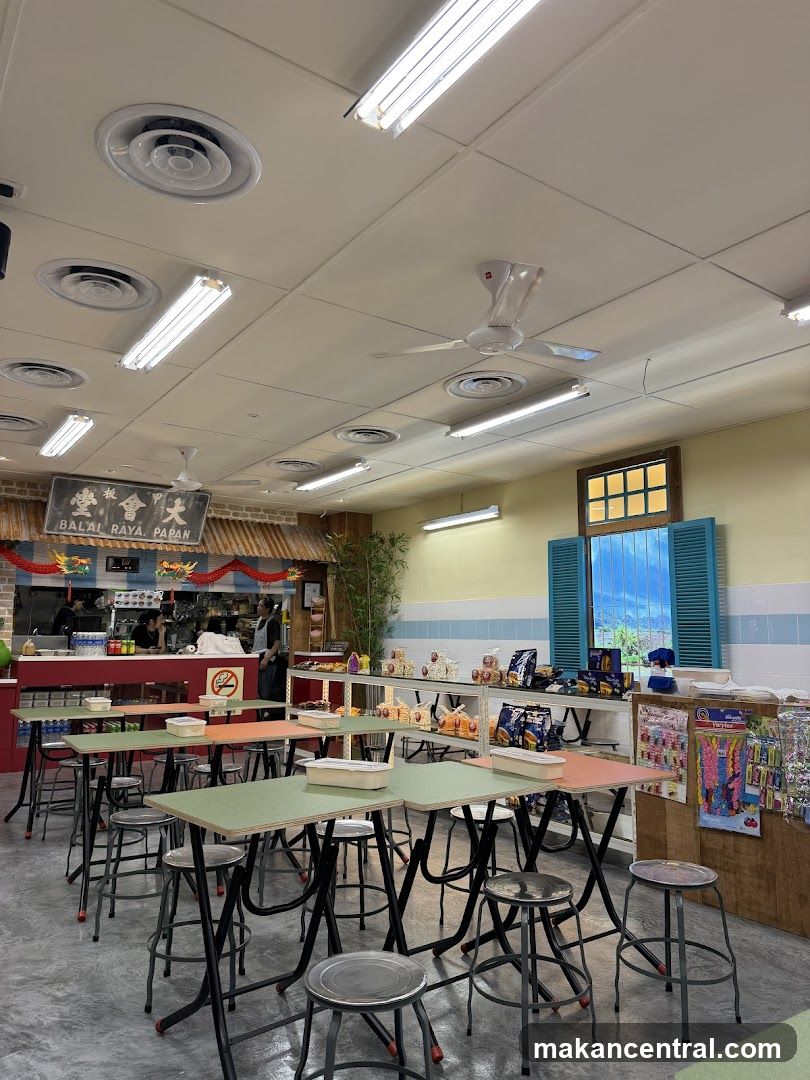 Interior of a food stall or eatery