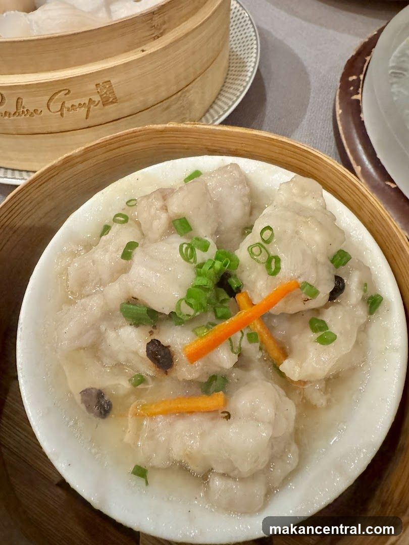 Dumpling Dish in Bamboo Steamer