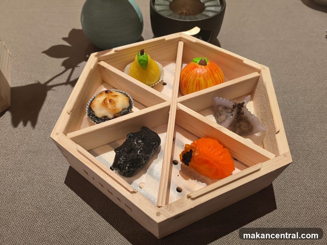 Dessert Display in Wooden Box