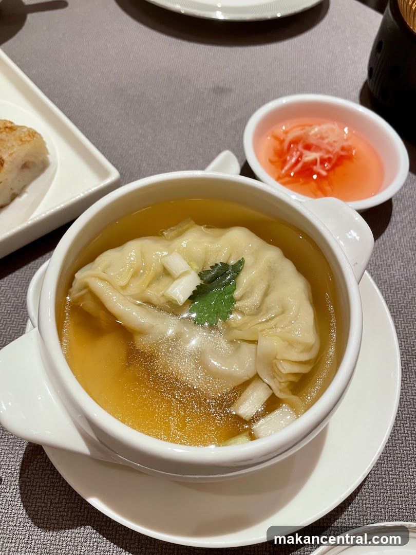 Dumpling Soup with Side Dish