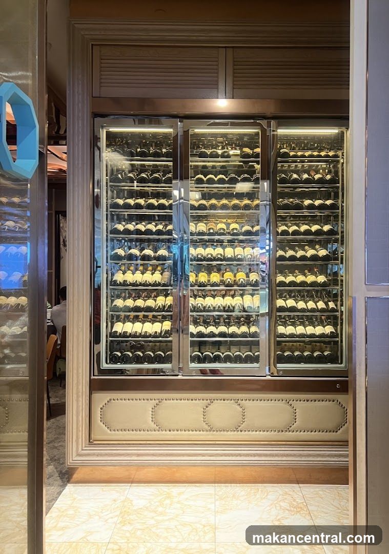 Wine Display in Restaurant Interior
