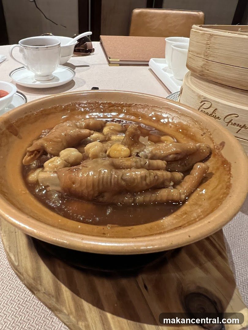 Dining Table with Chicken Feet Dish