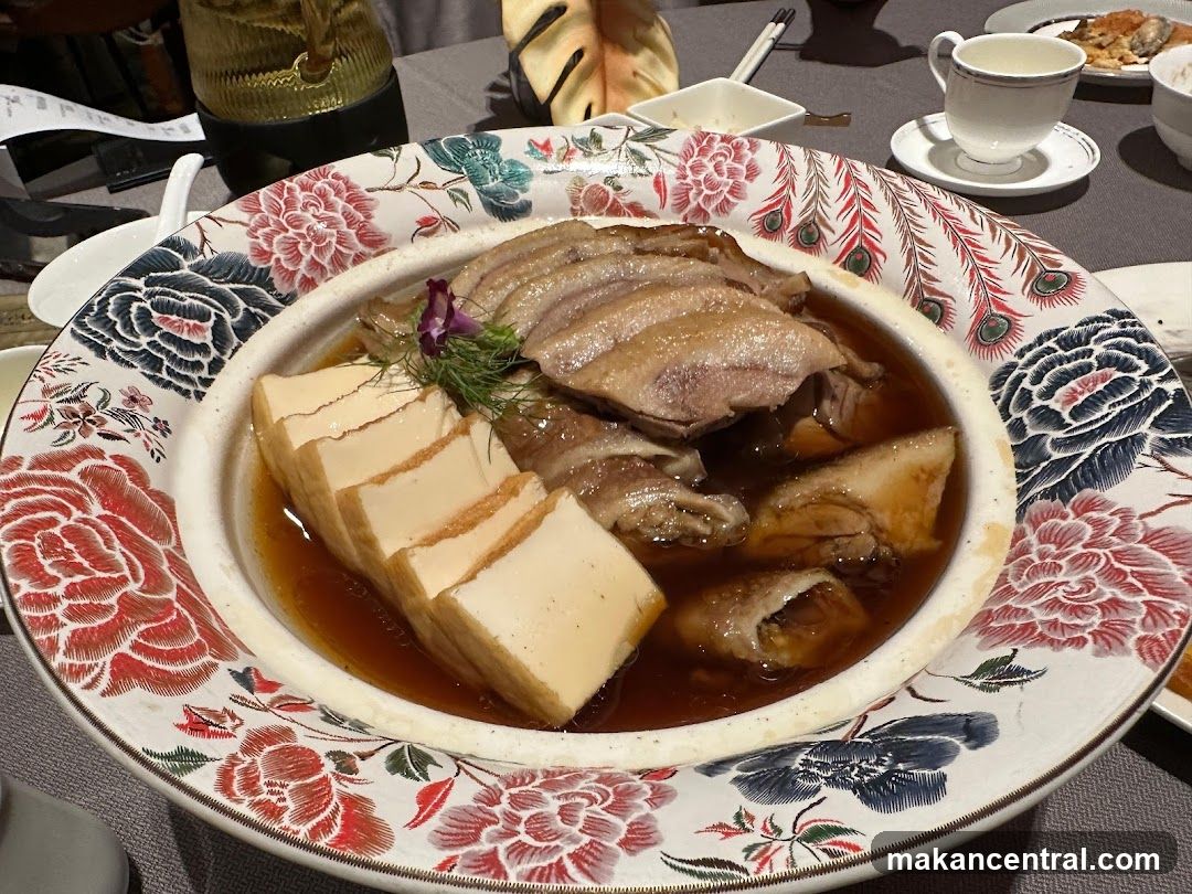 Dish served at dining table