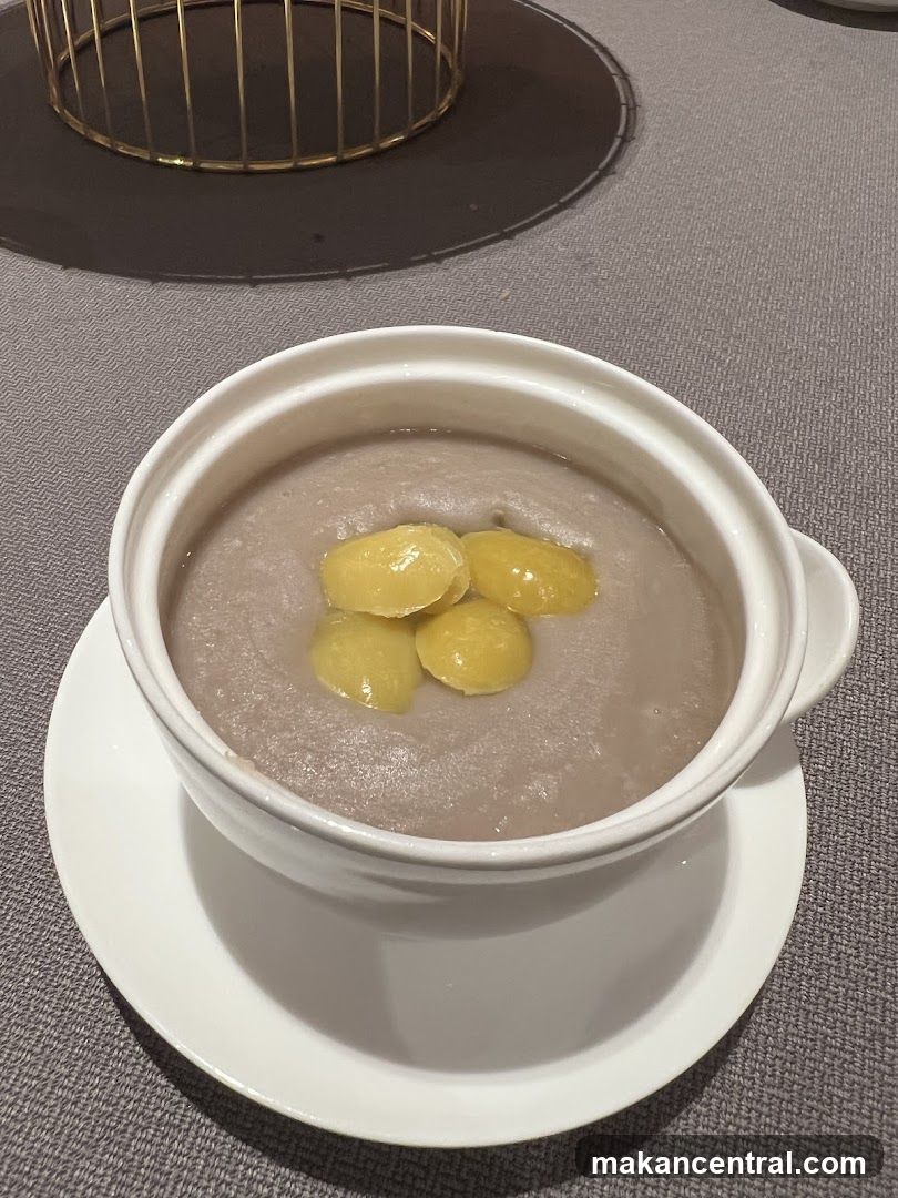 Dessert in ceramic bowl