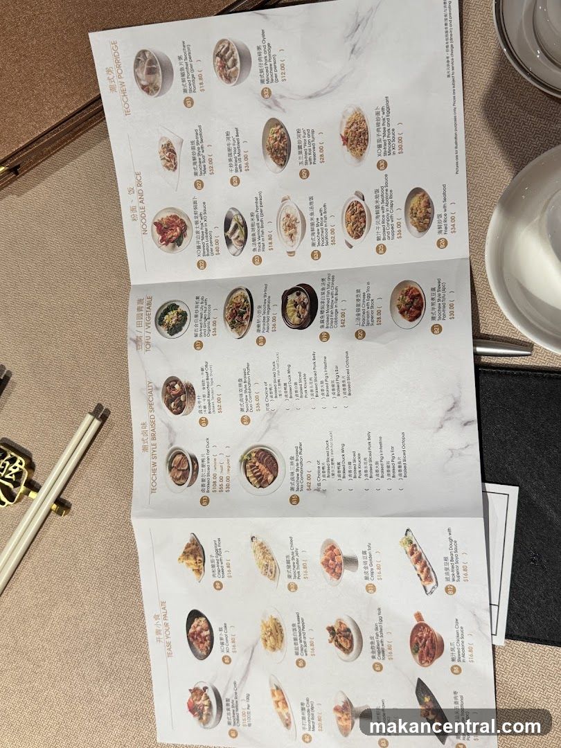Teochew Cuisine Menu