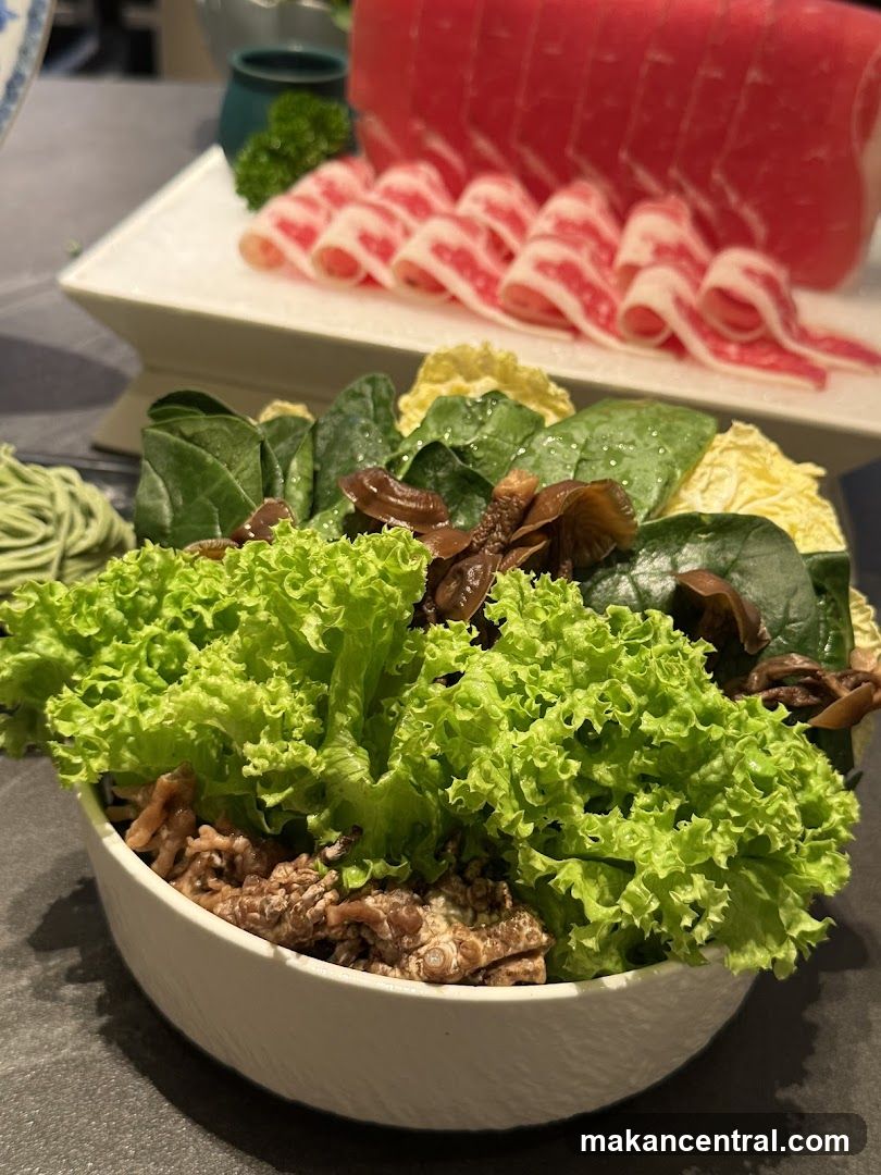 Hot Pot Ingredients Display