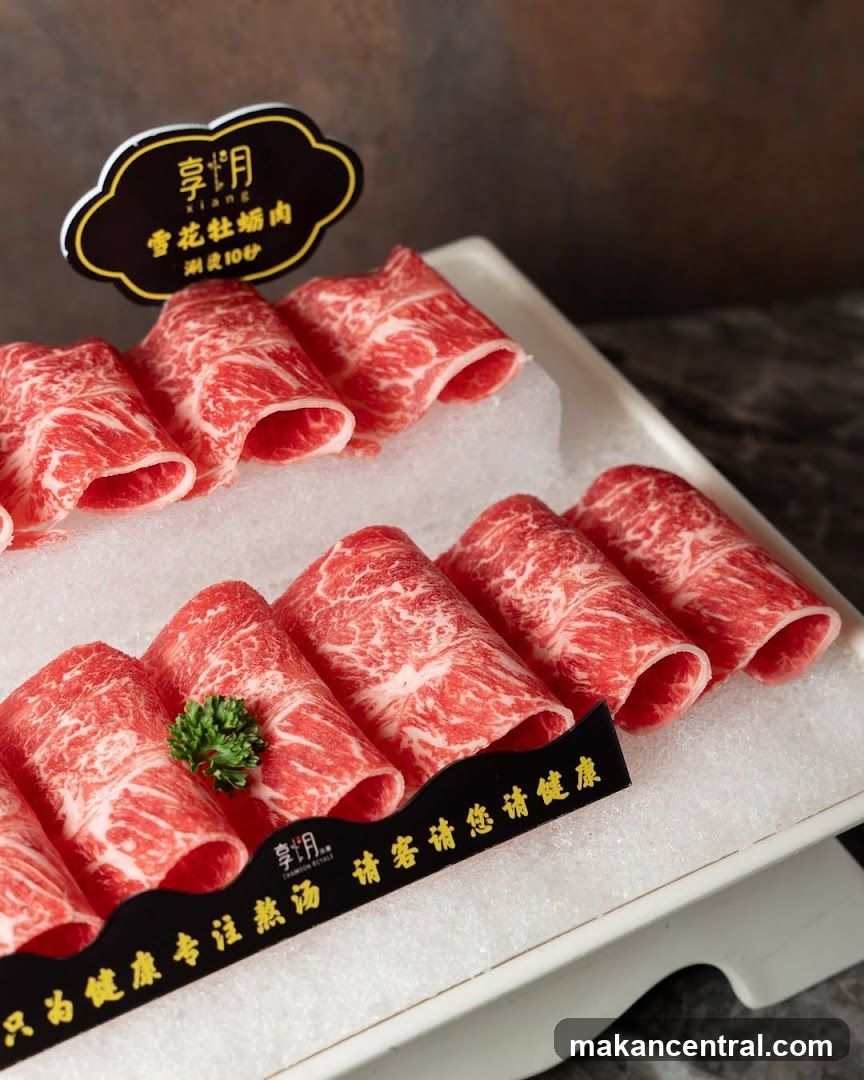 Snowflake Beef Slices Display