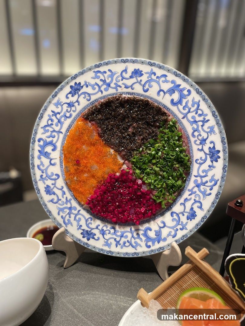 Food Presentation on Decorative Plate