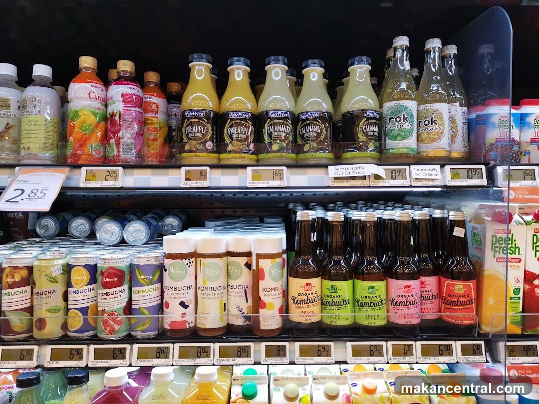 Supermarket Beverage Shelf