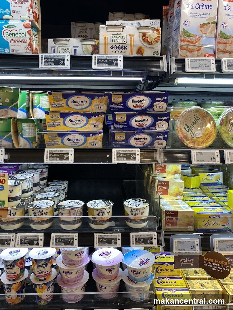 Dairy Section in Supermarket