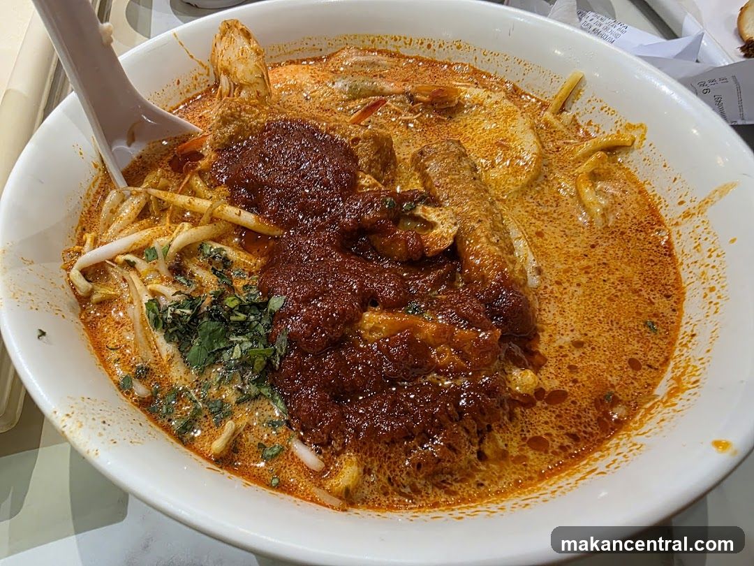 Laksa dish in bowl