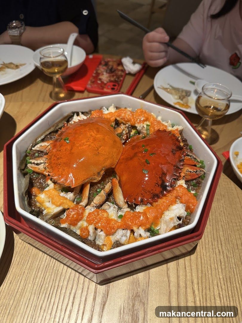 Dining Table with Crab Dish