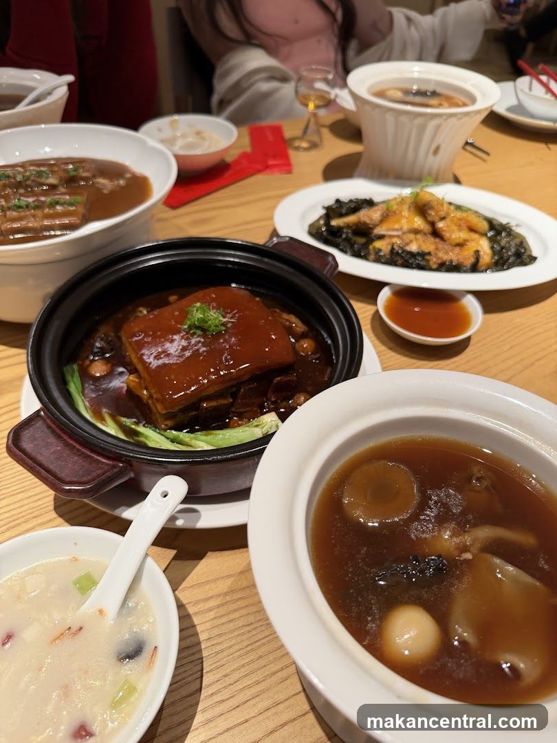 Dining Table with Chinese Cuisine