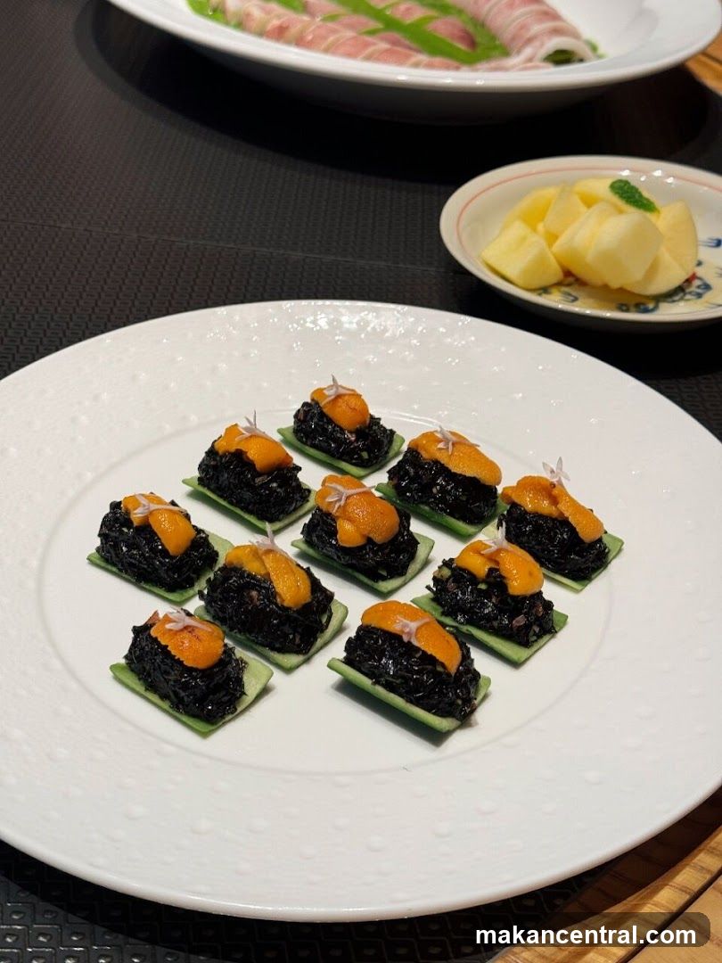 Dining Table with Food Items