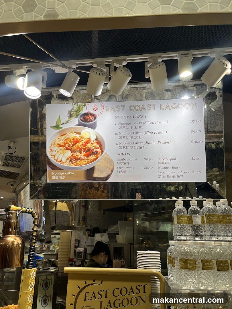 East Coast Lagoon Nyonya Laksa Menu