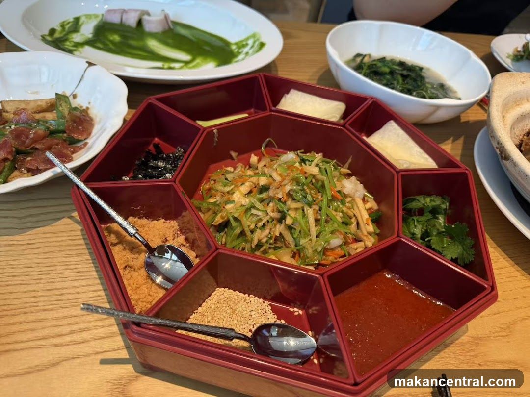 Dining Table with Korean-Style Food