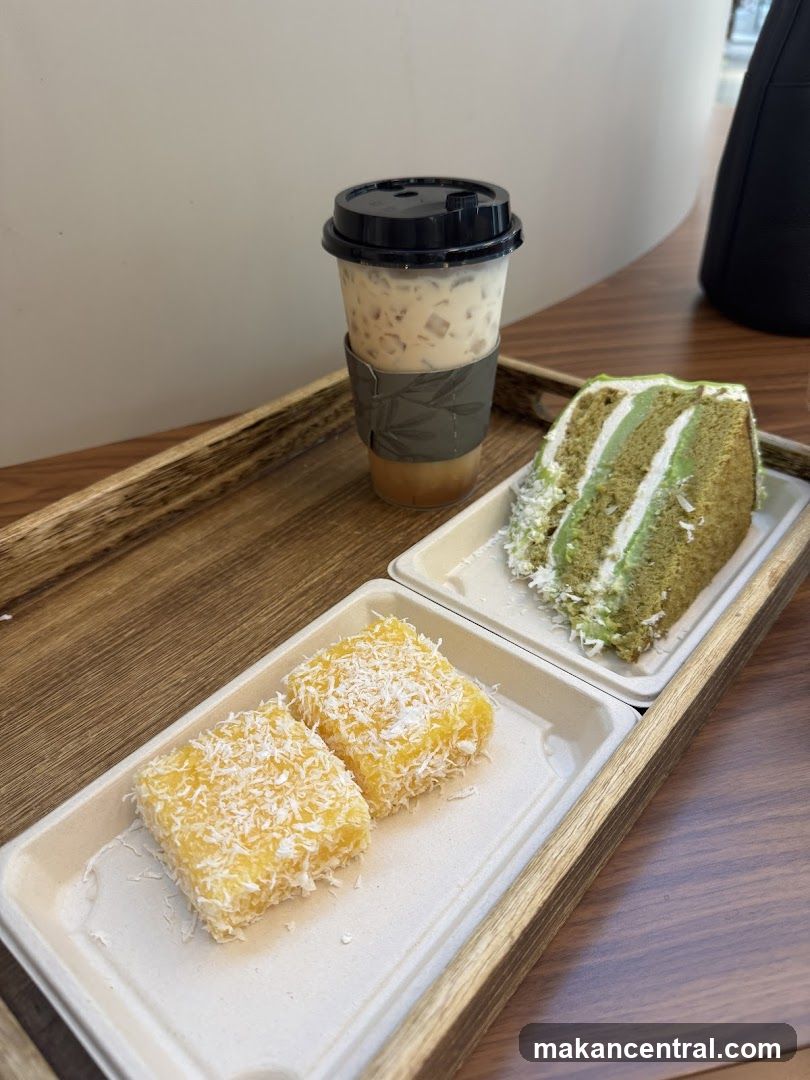 Food and Beverage on Wooden Tray