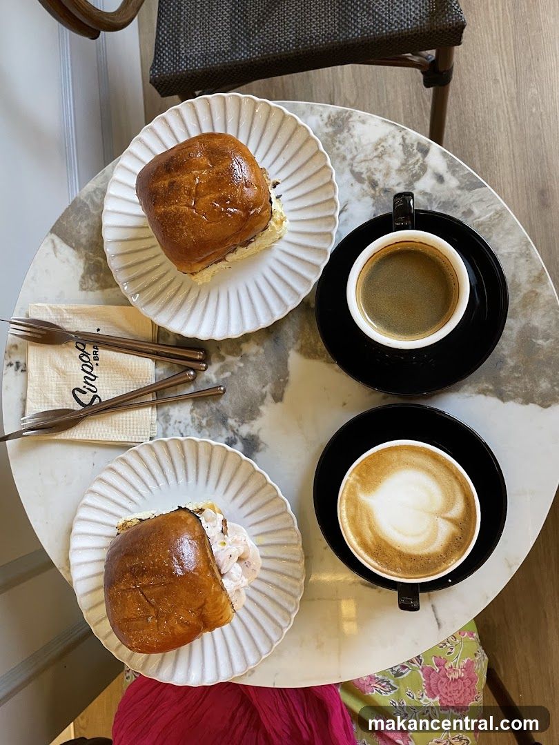 Tabletop Coffee and Buns