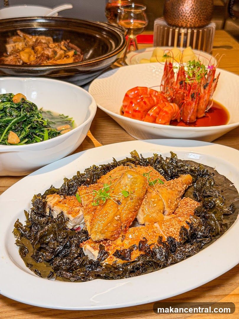 Dining Table with Chinese Cuisine