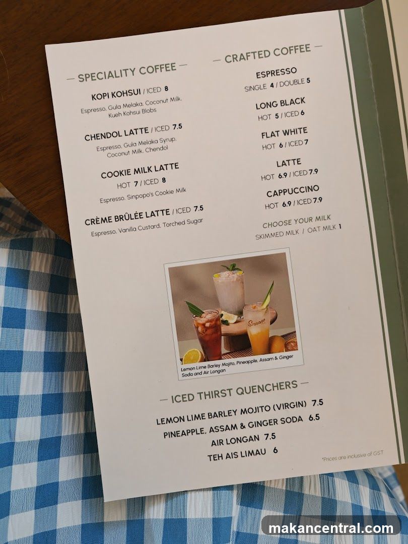 Coffee Menu