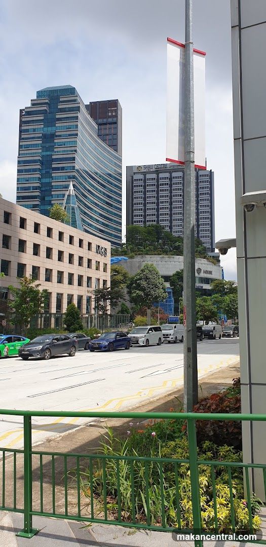 Urban Street View with Modern Buildings