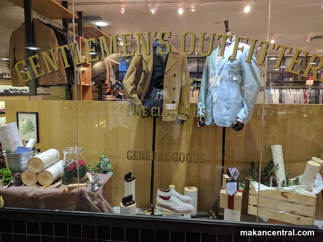 Gentlemen's Outfitter Storefront Display