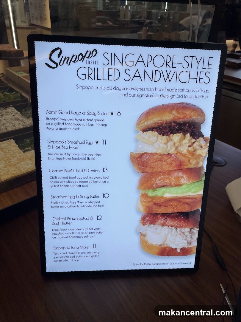 Sinpopo Singapore-Style Grilled Sandwiches