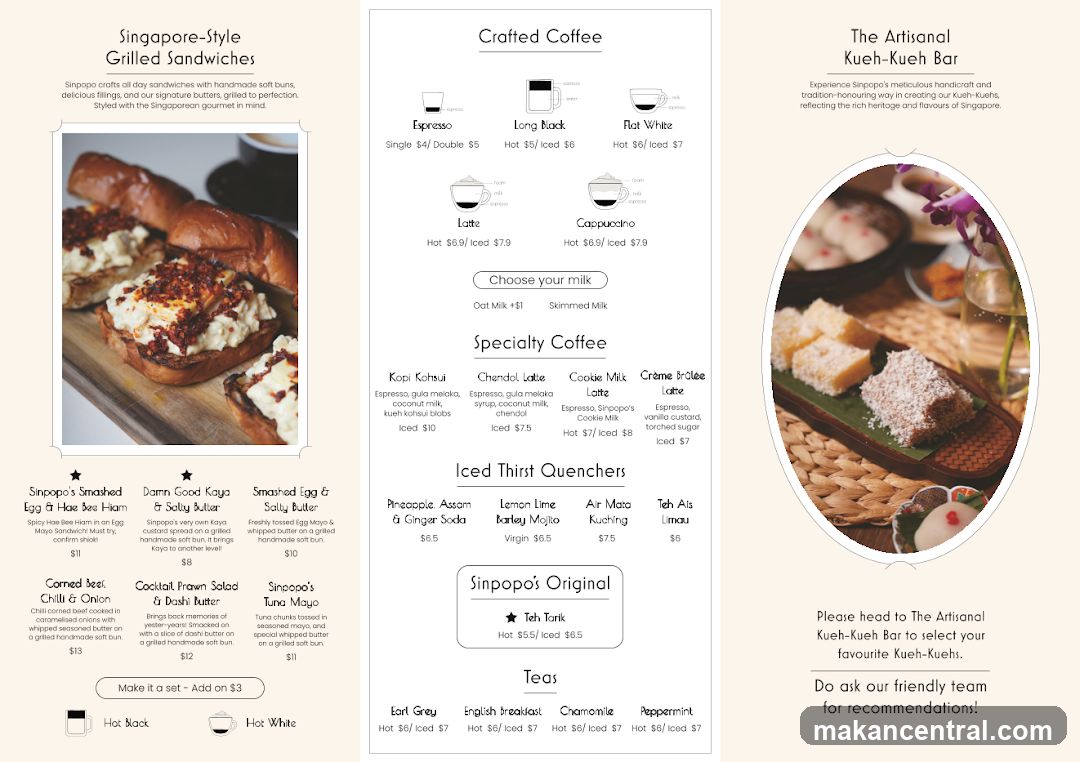 Sinpopo Menu