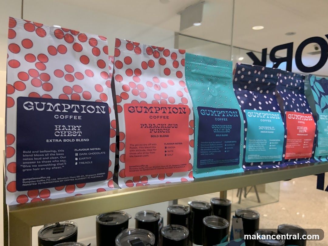 Gumption Coffee Product Display