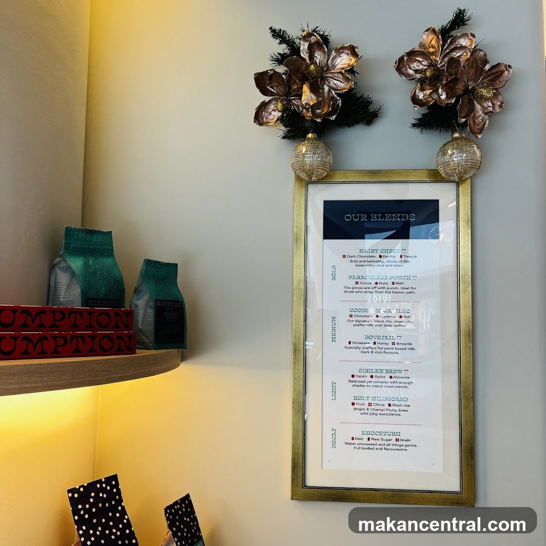 Our Blends Menu