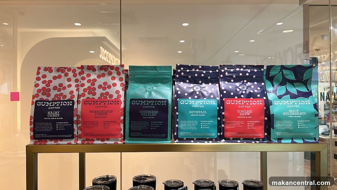 Gumption Coffee Product Display