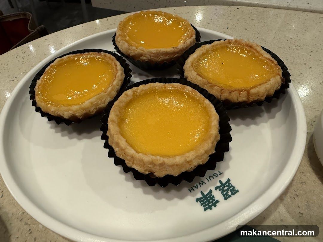 Egg Tarts on Plate