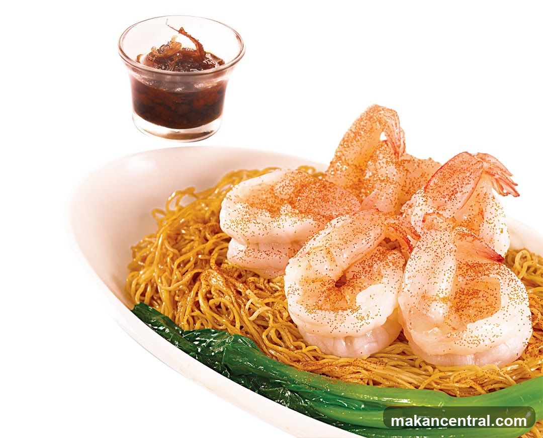 Shrimp Noodle Dish with Side Sauce
