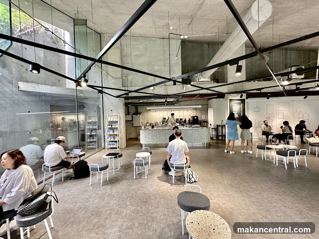 Interior of a modern café