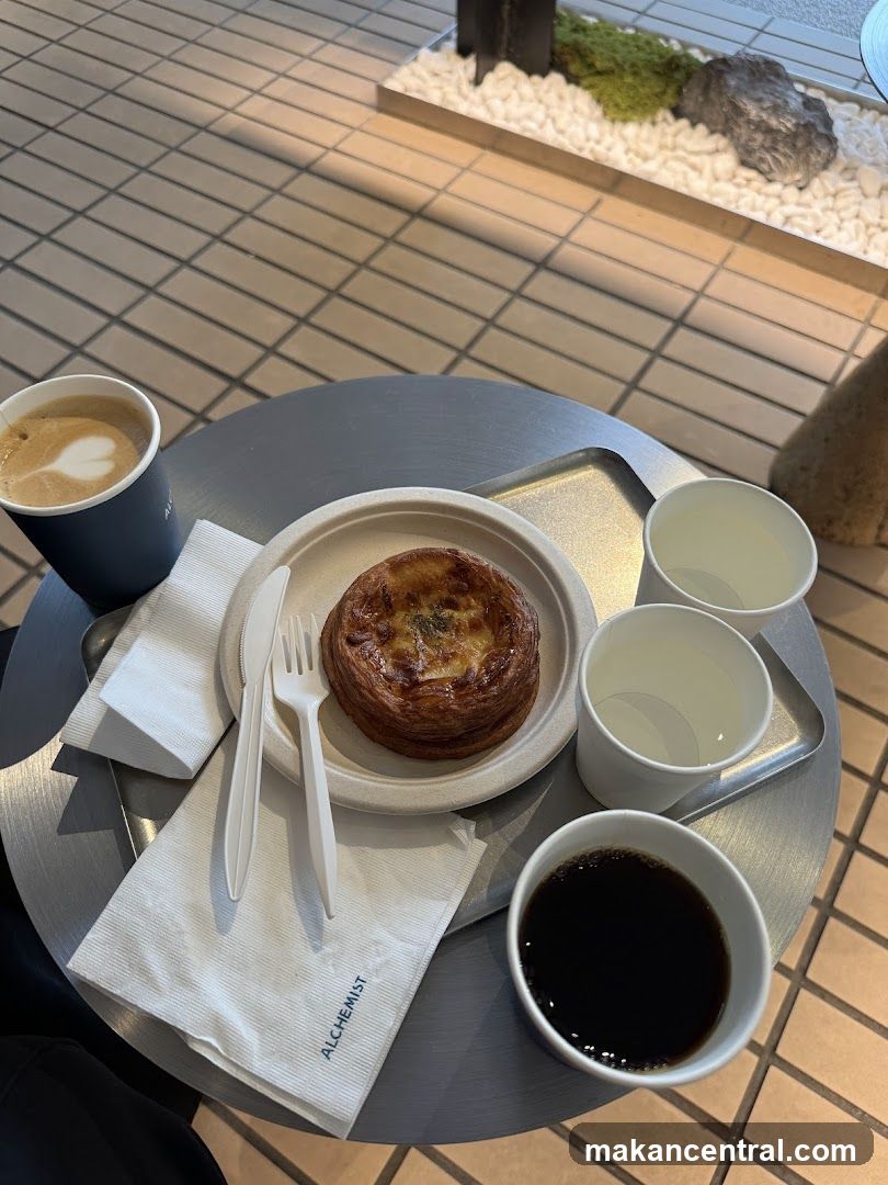 Coffee and pastry at Alchemist