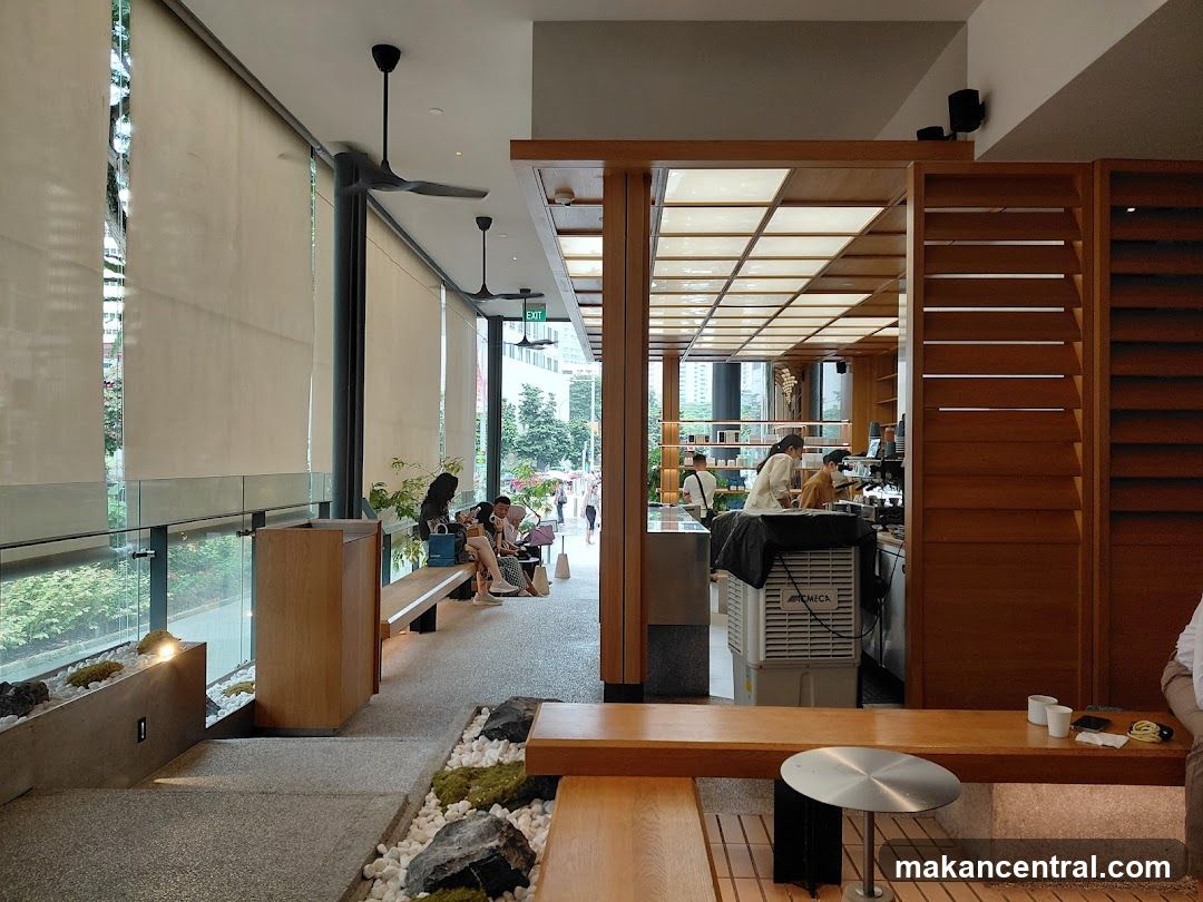 Interior of a modern café