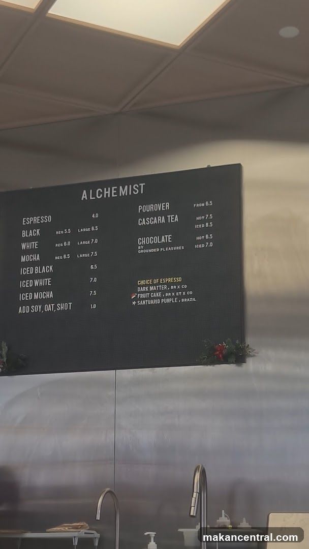 Alchemist Menu Board