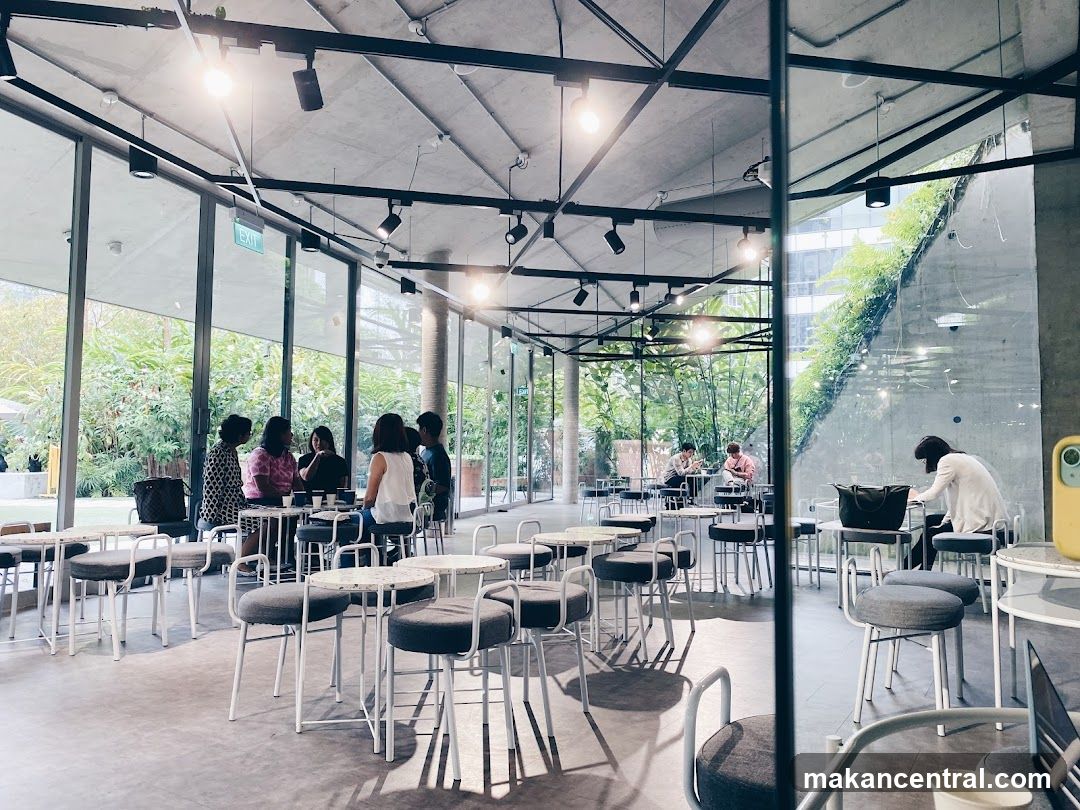 Interior of a modern café