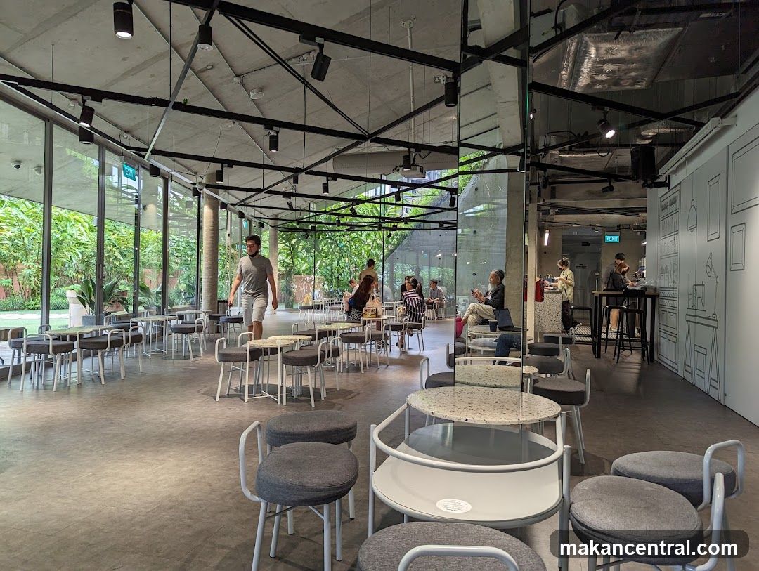 Interior of a modern café or lounge